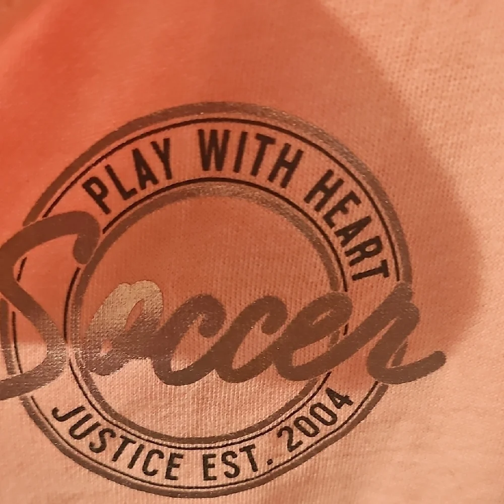 Justice Pink and Black Logo Soccer Zip Up Pullover Sweatshirt Size 12